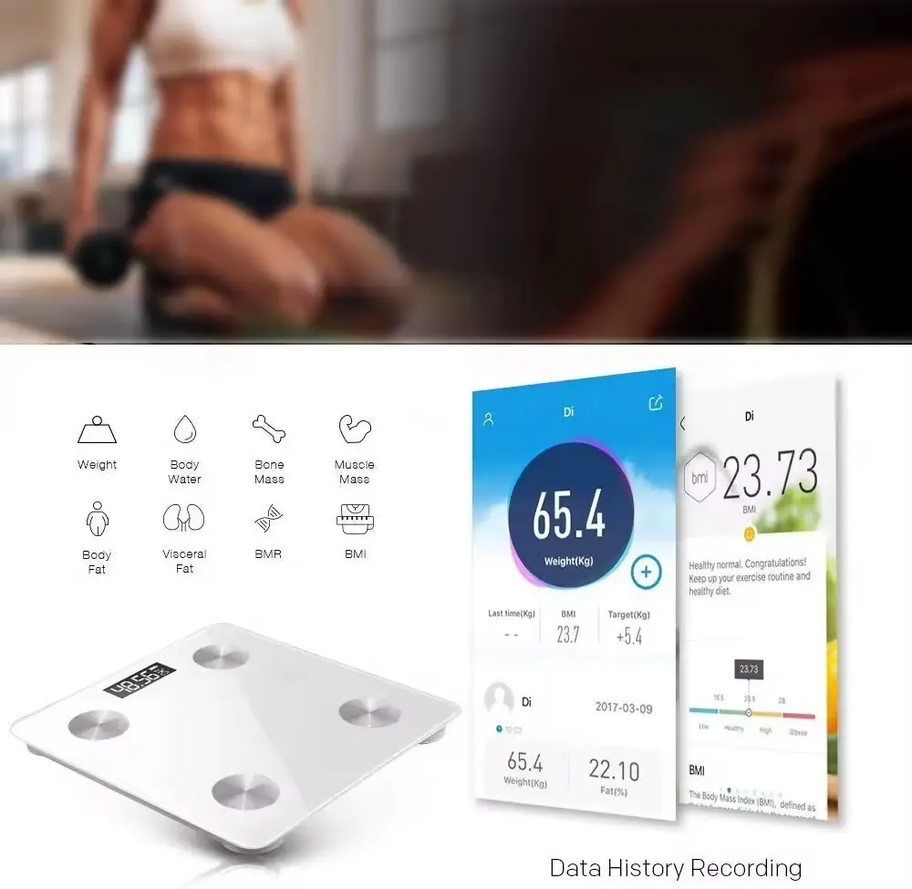 Smart Body Fat Digital Weighing Bluetooth Scale, BMI, Muscle Mass, Monitor, App - image 3 | Free standard UK delivery included | Discount Quality Products