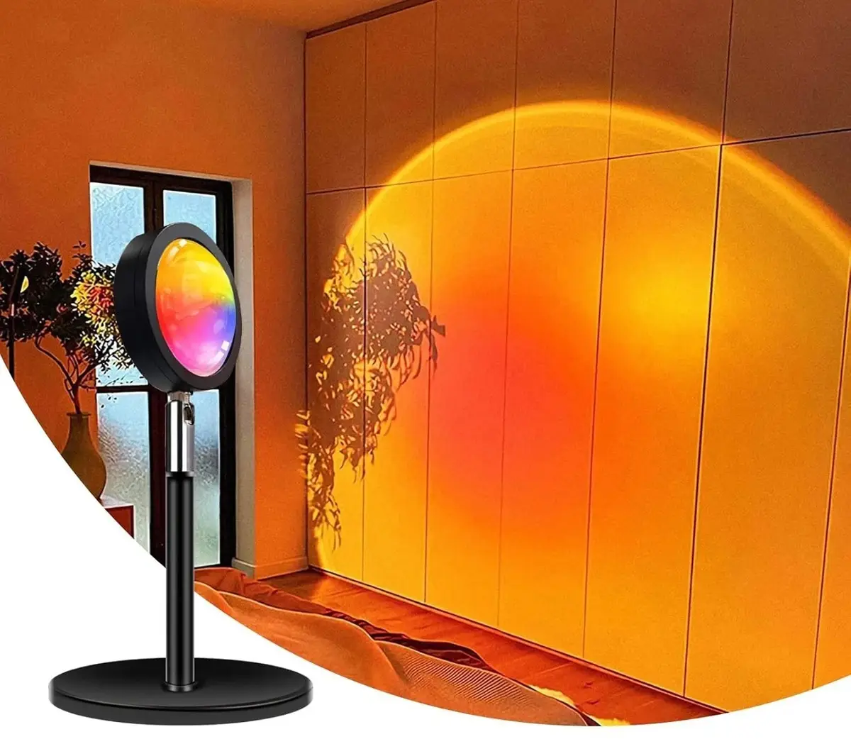 WiFi Sunset Lamp Smart LED Amazon Alexa Google Assistant Compatible 5V/2A - image 5 | Free standard UK delivery included | Discount Quality Products