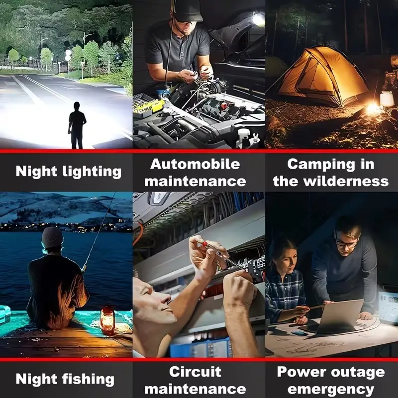 21V Portable LED Work Light, Outdoor Flashlight, Spotlight, On-site Lighting - image 9 | Free standard UK delivery included | Discount Quality Products