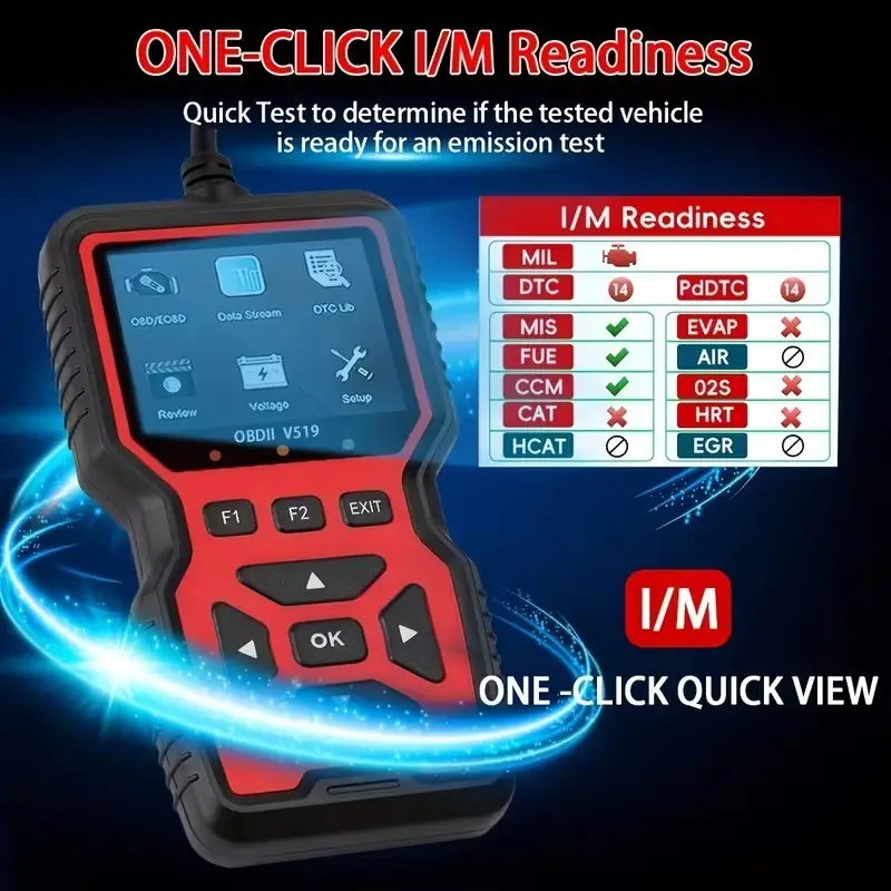 OBD2 Diagnostic Scanner V519 Full Car Diagnostic Code Reader & Clear Faults Tool - image 7 | Free standard UK delivery included | Discount Quality Products
