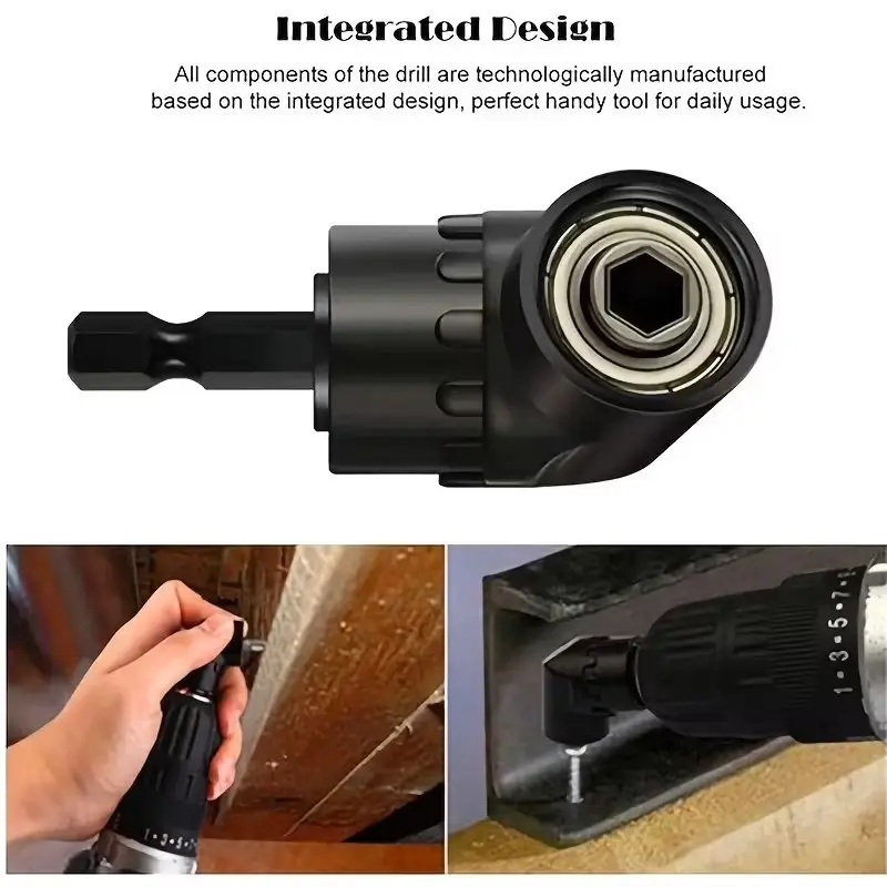 6pc Drill Bit Attachments 1/4" 3/8" 1/2" Sockets,  2x Hex Shank 105°, 90° Bevel - image 4 | Free standard UK delivery included | Discount Quality Products