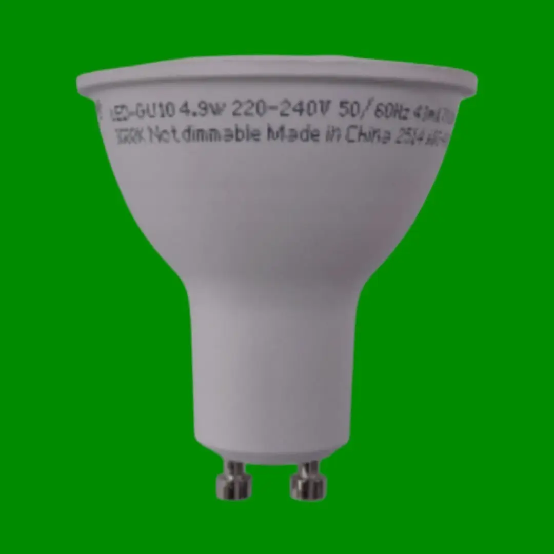 10x 4.9W (=80W) LED GU10 Reflector Spotlight Light Bulb 3000K Warm White Lamp