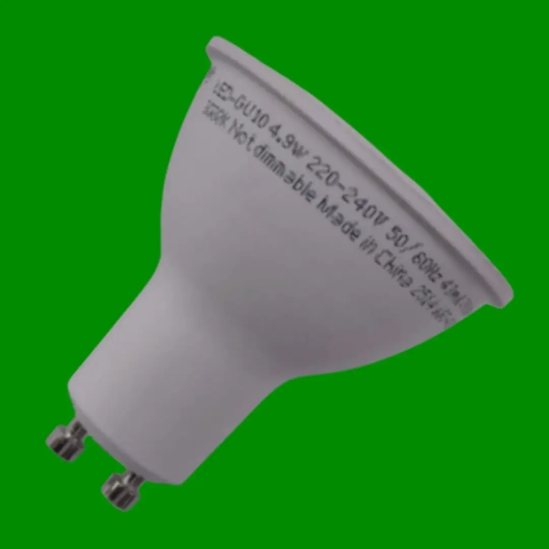 10x 4.9W (=80W) LED GU10 Reflector Spotlight Light Bulb 3000K Warm White Lamp - image 3 | Free standard UK delivery included | Discount Quality Products
