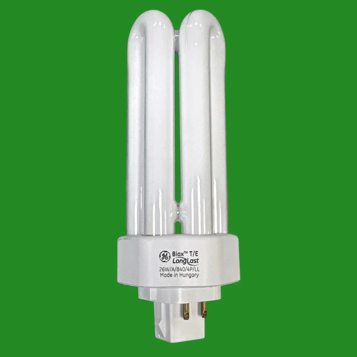 1x 26W GE GX24Q-3 4 pin CFL Low Energy 4000K BIAX T/E Lamp 840 PLL Light Bulb - image 2 | Free standard UK delivery included | Discount Quality Products