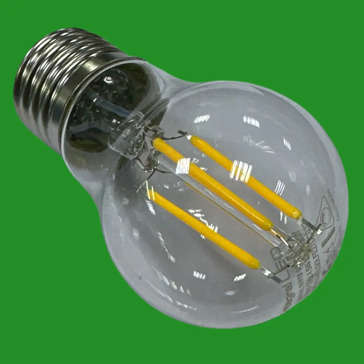2x 4.5W (=40W) Integral Dimmable Clear LED Filament Mini Globe Light Bulb ES E27 - image 3 | Free standard UK delivery included | Discount Quality Products