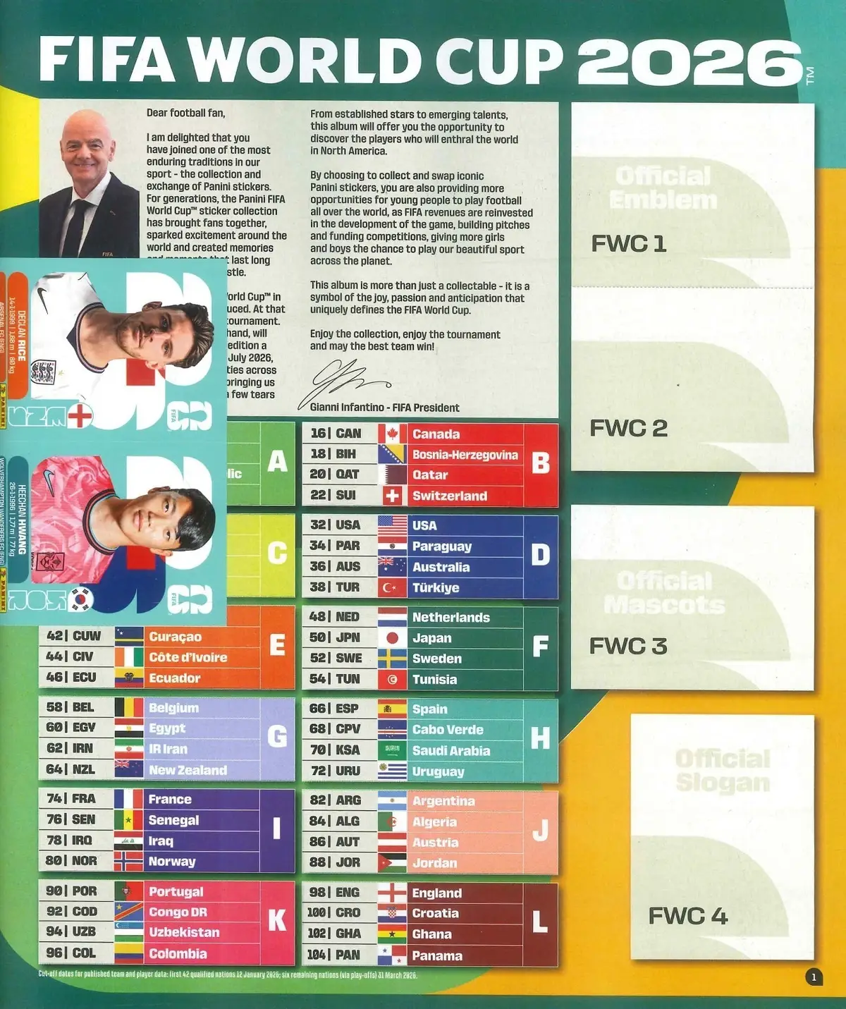 Panini 34 Stickers & Album Starter Pack, Football, Soccer, FIFA World Cup 2026 - image 4 | Free standard UK delivery included | Discount Quality Products