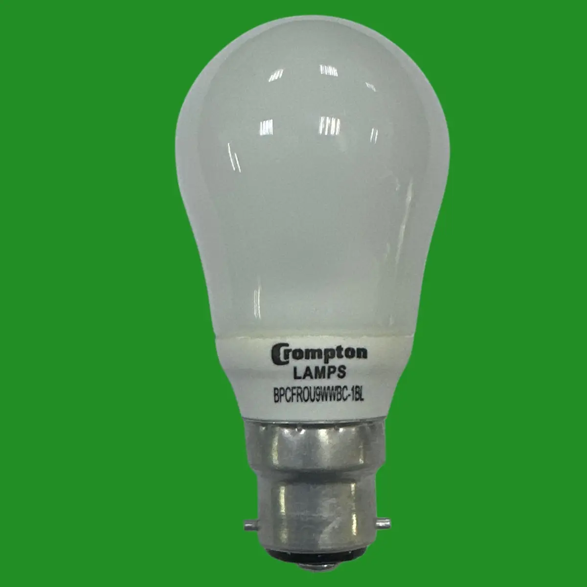 1x 9W (=40W) Crompton Round GLS CFL Light Bulb Low Energy BC B22 Bayonet Lamp - image 2 | Free standard UK delivery included | Discount Quality Products