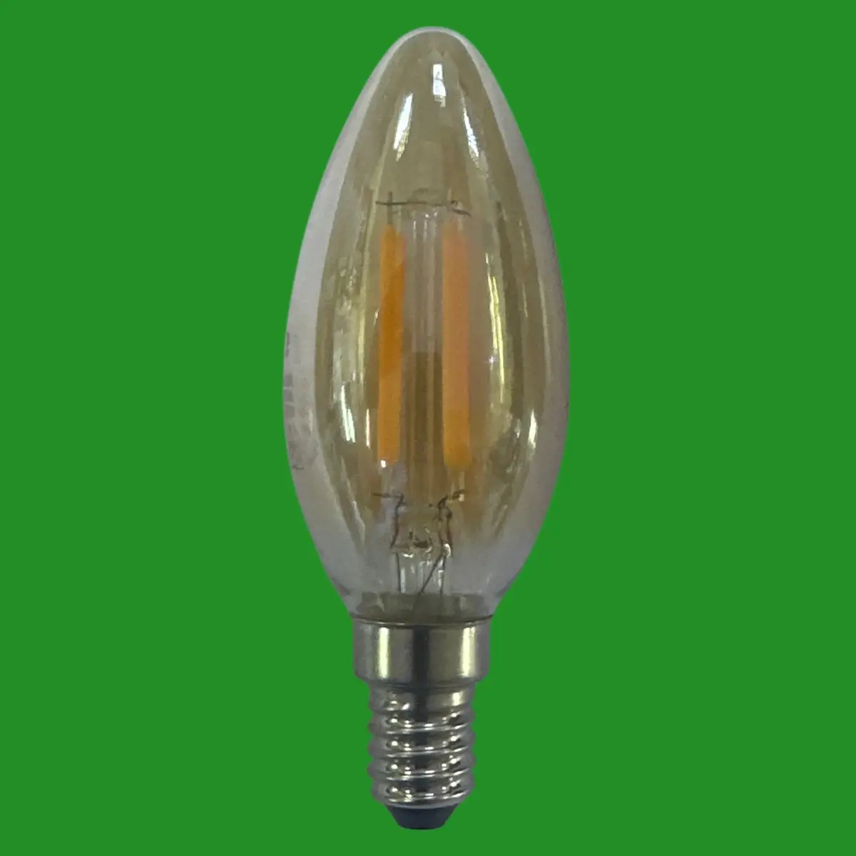 2x 4W (=34W) TCP Vintage 2400K Amber LED Filament Candle Light Bulbs E14 SES - image 2 | Free standard UK delivery included | Discount Quality Products
