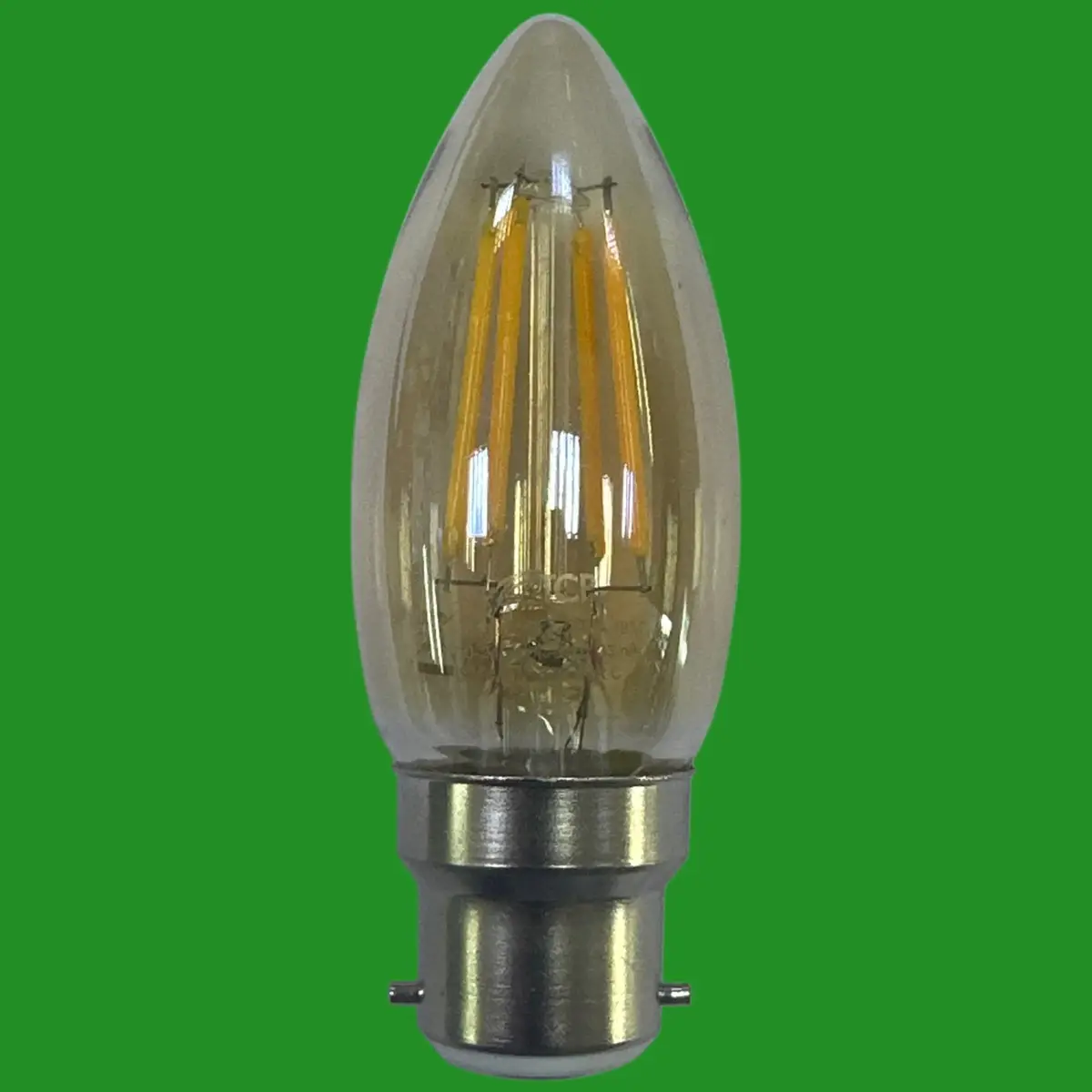 1x 4W (=34W) TCP Vintage 2400K Amber LED Filament Candle Light Bulbs BC B22 - image 2 | Free standard UK delivery included | Discount Quality Products