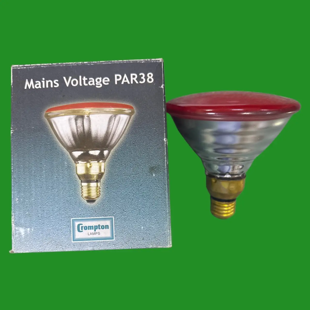 80W Crompton Red Coloured Par38 Reflector Dimmable Flood Light Bulbs ES E27 - image 3 | Free standard UK delivery included | Discount Quality Products
