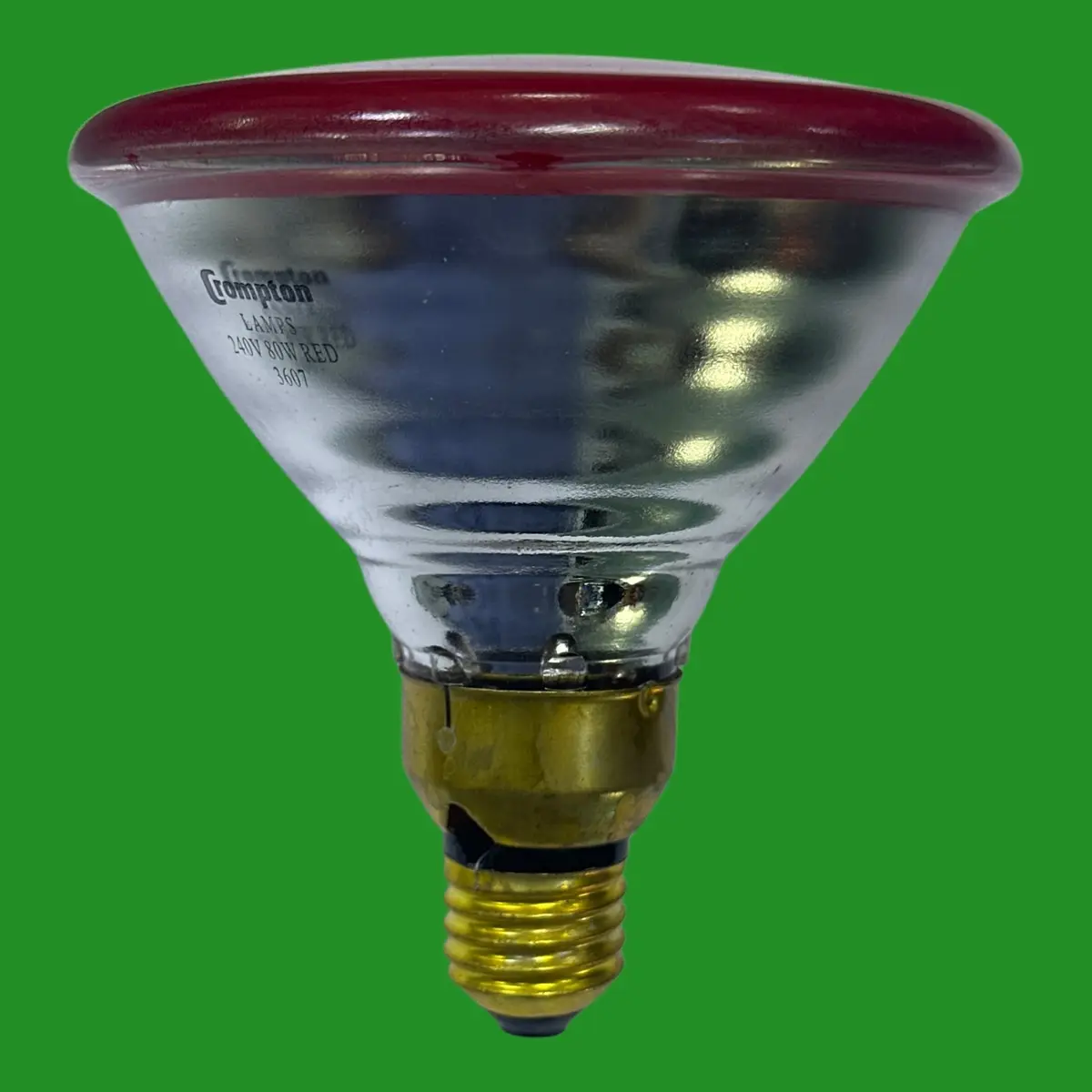 80W Crompton Red Coloured Par38 Reflector Dimmable Flood Light Bulbs ES E27 - image 4 | Free standard UK delivery included | Discount Quality Products