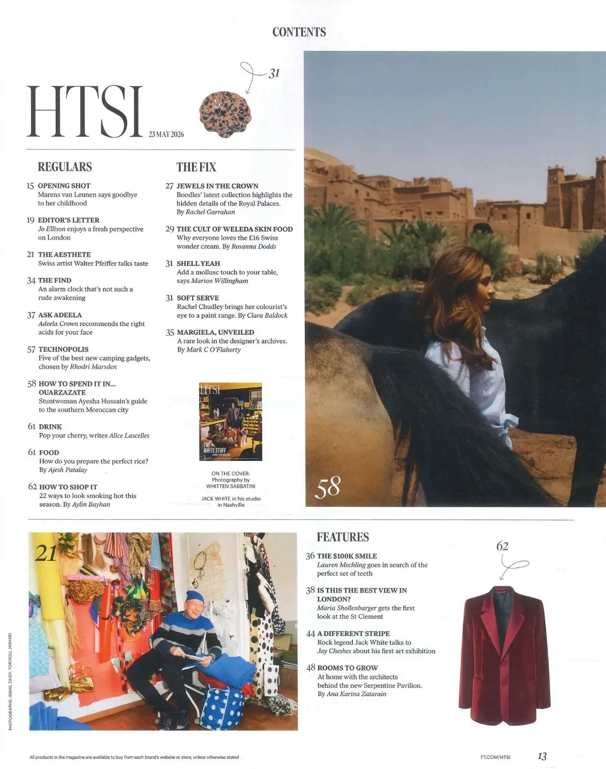 Financial Times HTSI Magazine: Jack White, Ayesha Hussain, W. Pfeiffer, 23.5.26 - image 3 | Free standard UK delivery included | Discount Quality Products