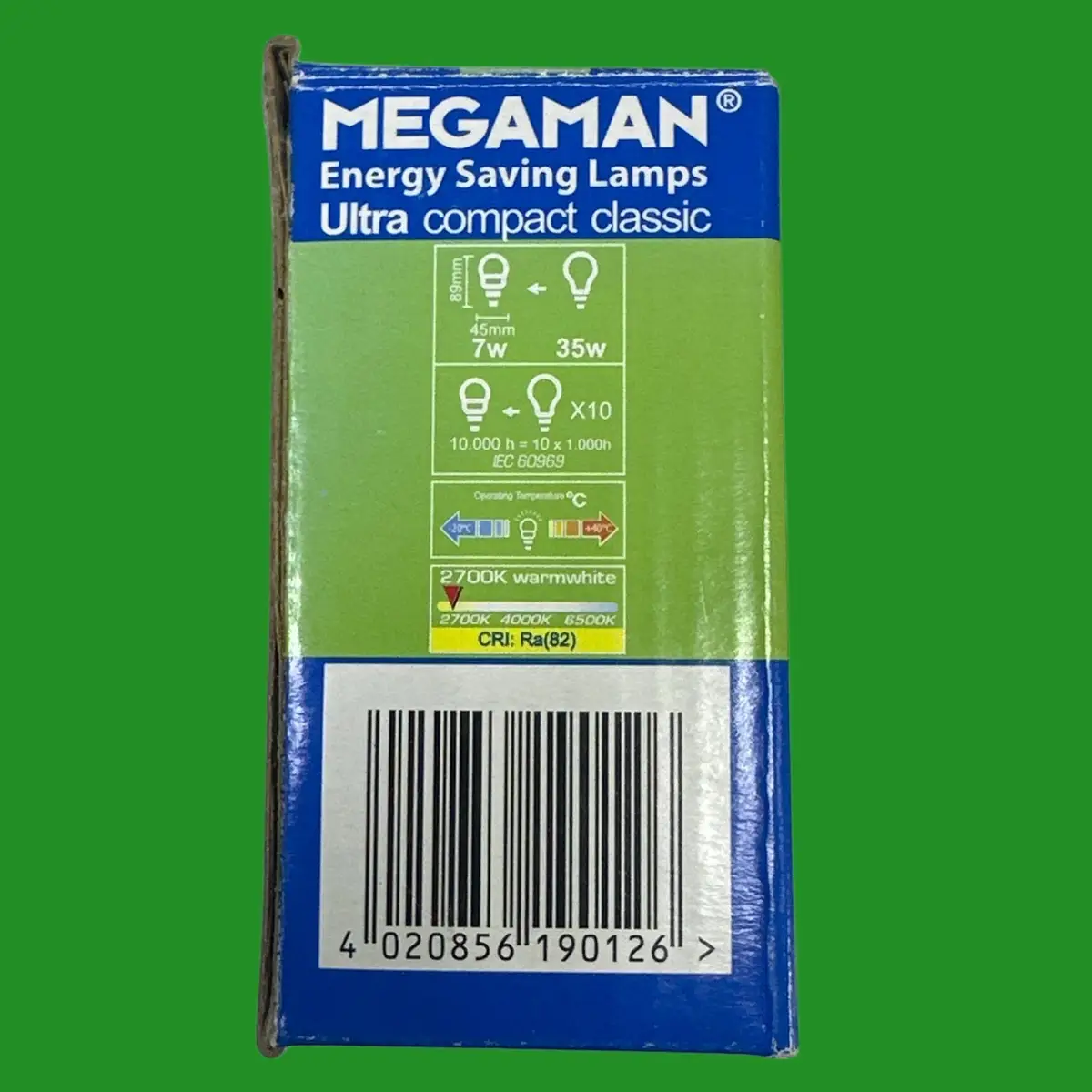 7W (=35W) Megaman Round Golf CFL Light Bulb ES E27 Screw Low Energy Power Saving - image 3 | Free standard UK delivery included | Discount Quality Products