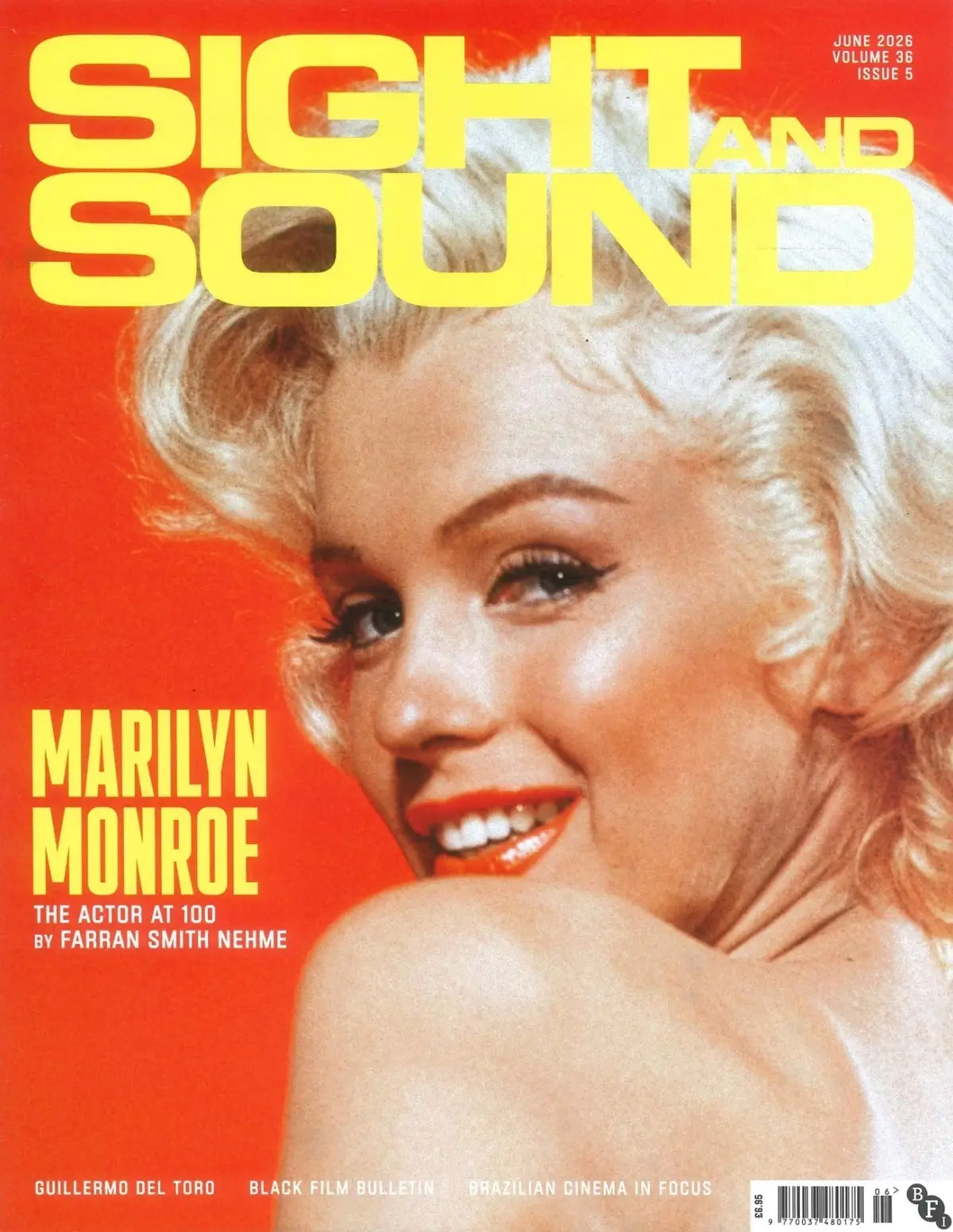 Sight &amp; Sound Magazine: Marilyn Monroe 100th Anniversary, Film, Movie, June 2026