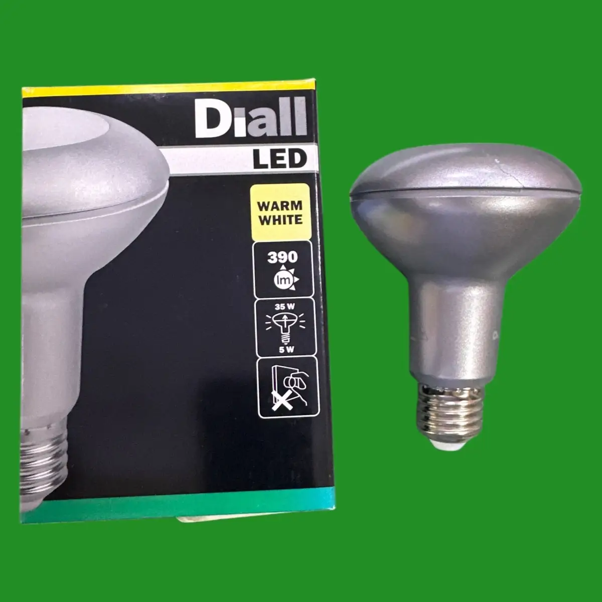 5W Diall R80 LED Pearl Reflector Light Bulbs 2700K ES E27 Edison Screw Lamp
