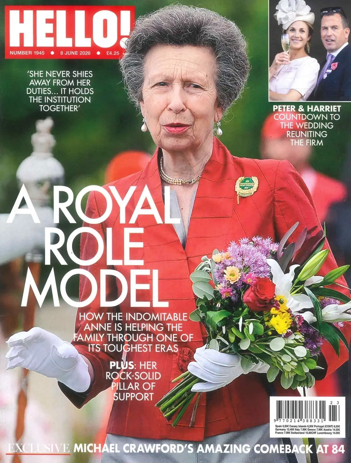 HELLO! Magazine: Anne, Princess Royal, King Charles, Jennifer Lopez, 8.6.26