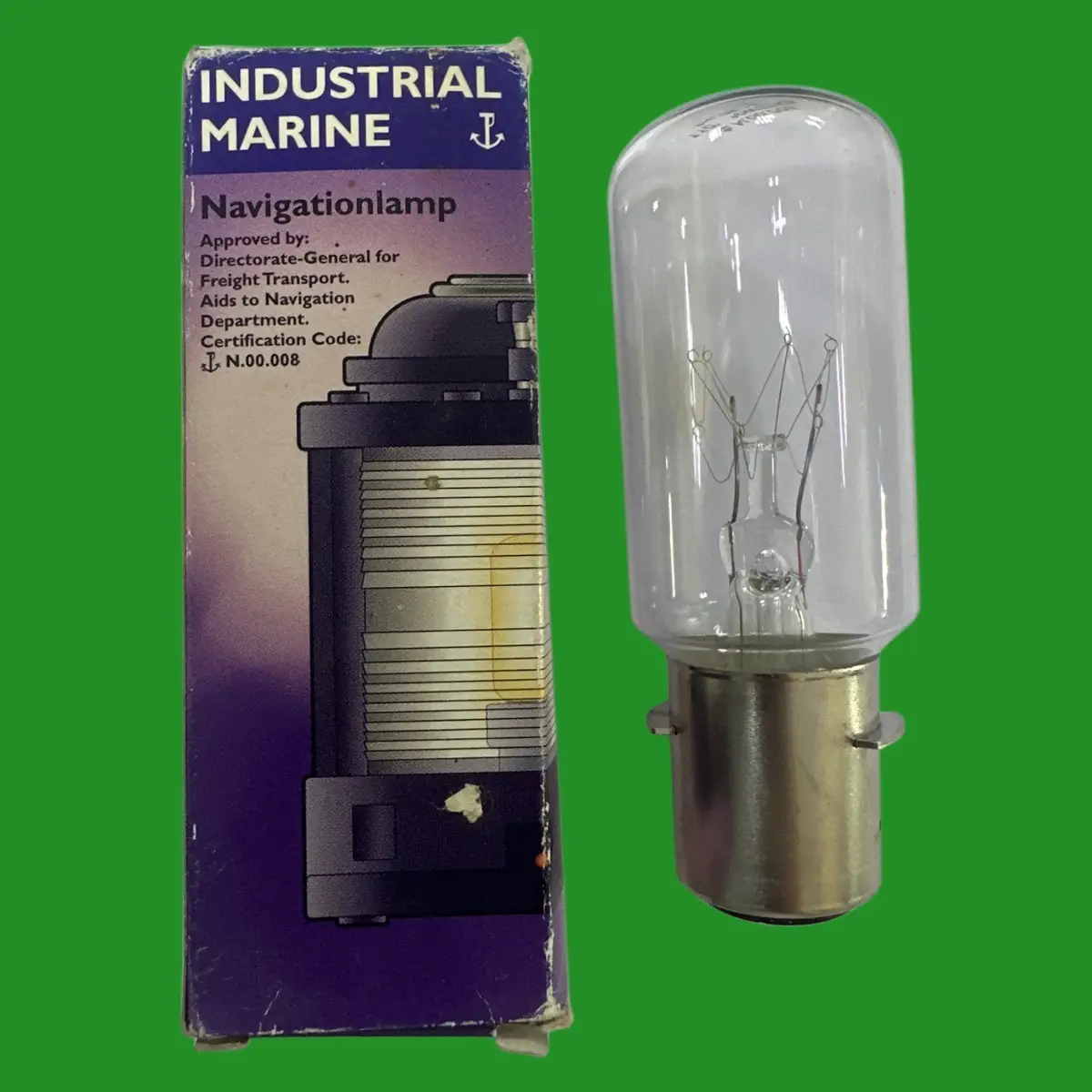 60W 110V P28S Marine Ship Boat Navigation Lamp Incandescent Dimmable Light Bulb