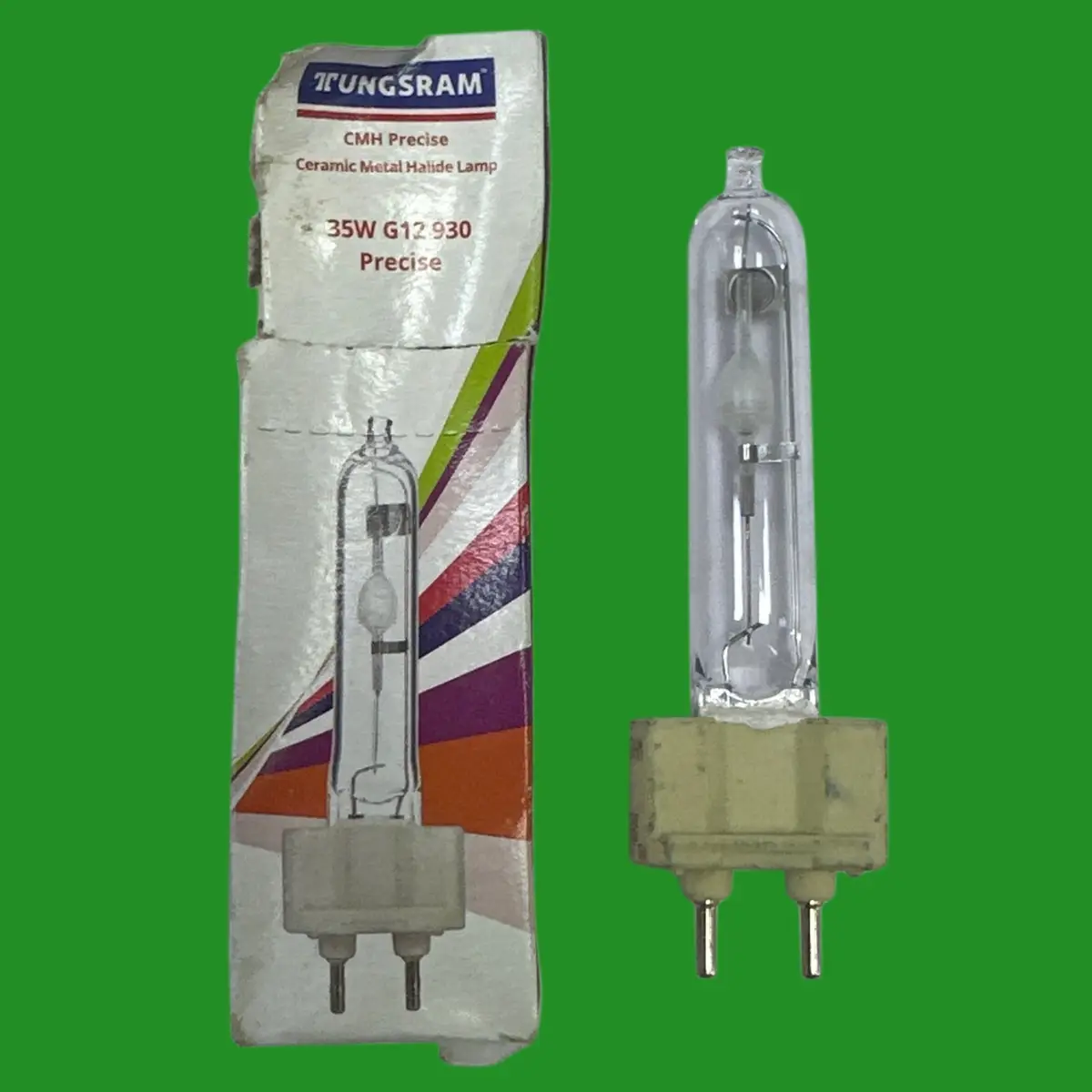 2x 35W Tungsram G12 HID CMH35/T/UVC/U/930/G12 METAL HALIDE CERAMIC Light Bulb