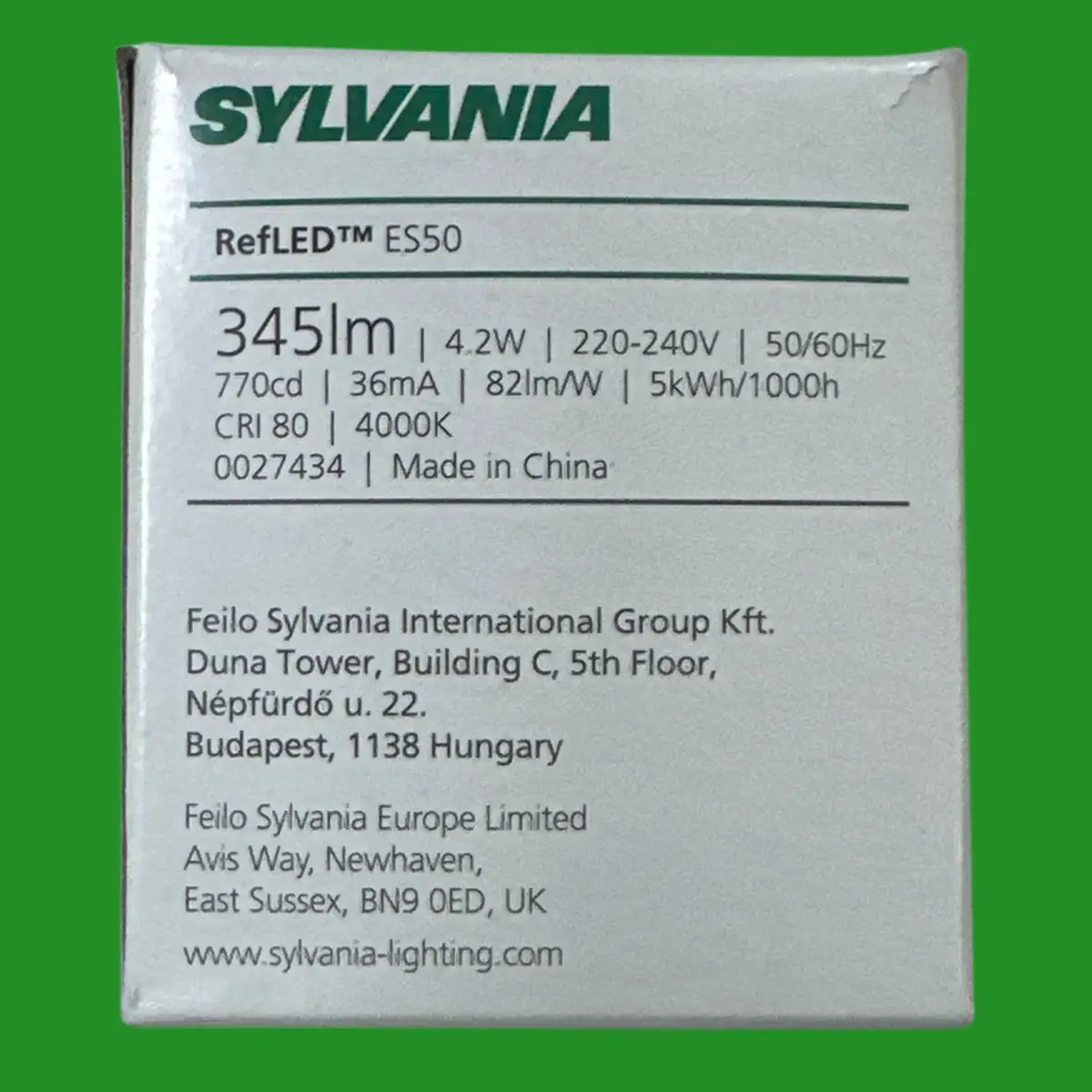3x 4.2W (=50W) Sylvania LED GU10 Reflector Spot Light Bulbs 4000K Cool white - image 4 | Free standard UK delivery included | Discount Quality Products