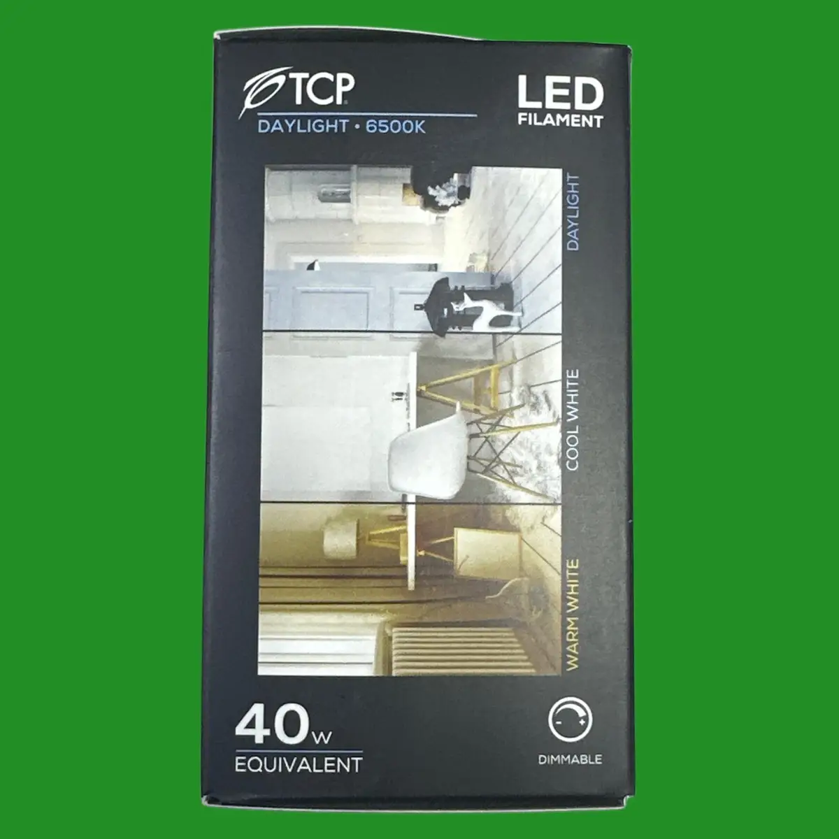 2x 4.5W =40W TCP Dimmable Frosted Filament LED GLS Light Bulbs ES E27 6500K Lamp - image 3 | Free standard UK delivery included | Discount Quality Products