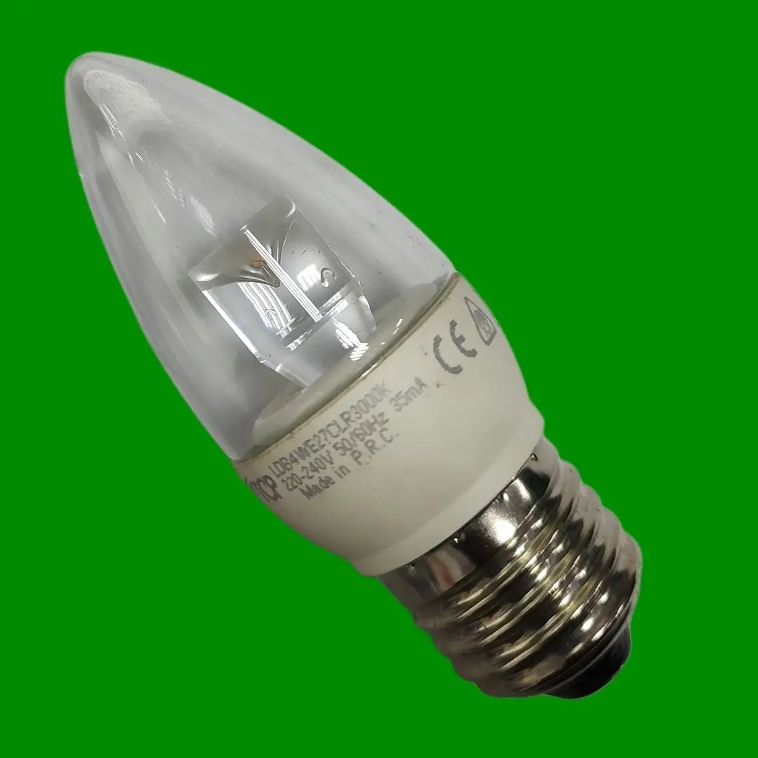2x 4 (=20W) TCP LED Pearl Candle 3000K Light Bulbs ES E27 Edison Screw Lamp - image 2 | Free standard UK delivery included | Discount Quality Products