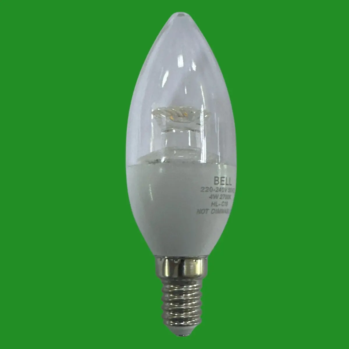 1x 4W (=25W) Bell Pro LED Clear Candle Light Bulb Small Screw SES E14 2700K - image 2 | Free standard UK delivery included | Discount Quality Products