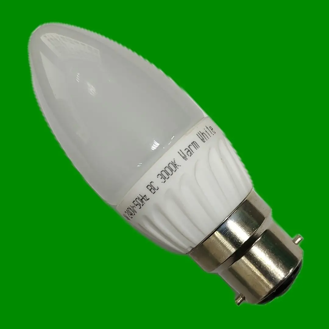 4W Crompton Dimmable LED Candle Light Bulb Bayonet BC B22 Warm White 3000K Lamp - image 3 | Free standard UK delivery included | Discount Quality Products
