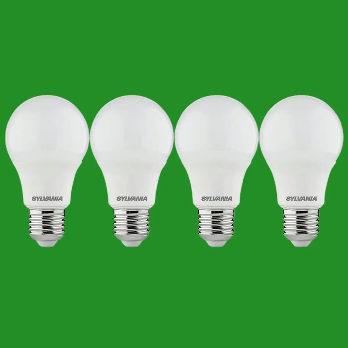 4x 8.5W (=60W) Sylvania LED GLS A65 Light Bulbs ES E27 Edison Screw 2700K Lamp - image 2 | Free standard UK delivery included | Discount Quality Products