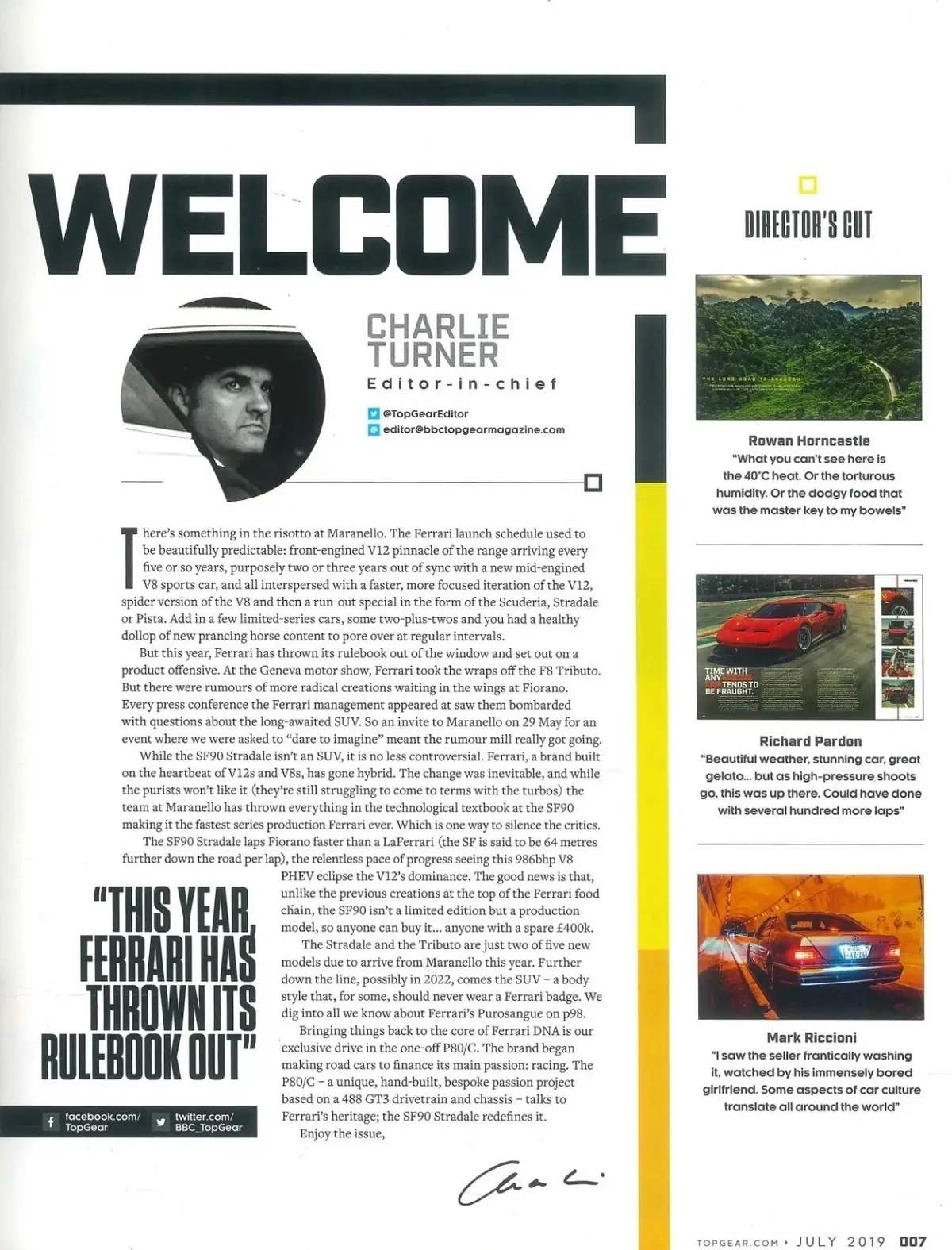 BBC Top Gear Magazine: Issue #323, Ferrari P80/C, Lambo Huracan, July 2019 - image 3 | Free standard UK delivery included | Discount Quality Products