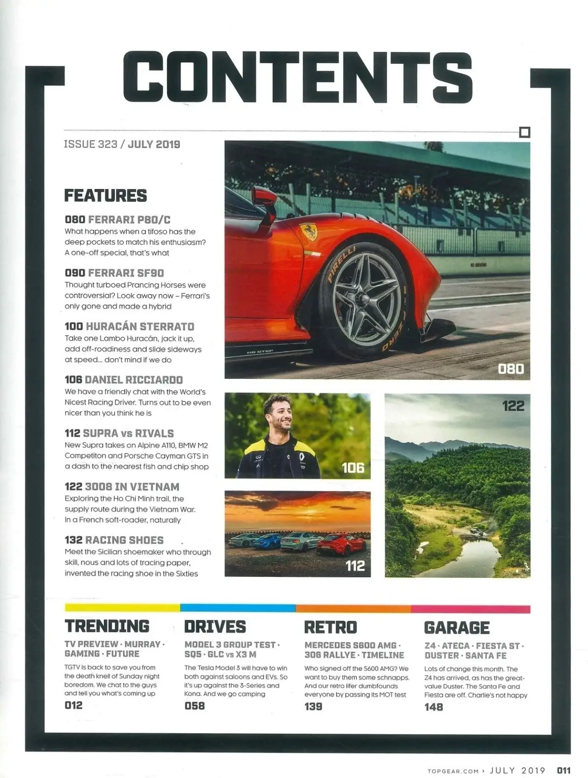 BBC Top Gear Magazine: Issue #323, Ferrari P80/C, Lambo Huracan, July 2019 - image 4 | Free standard UK delivery included | Discount Quality Products