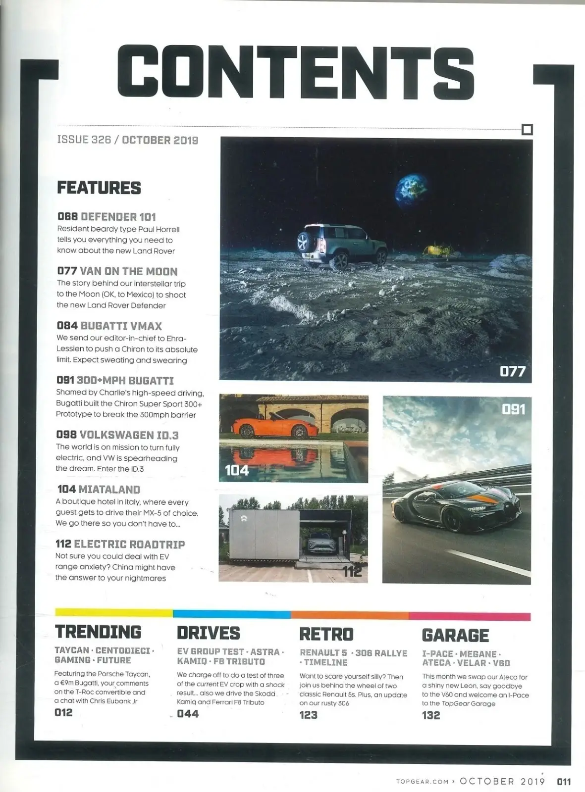 BBC Top Gear Magazine: Issue #326, Land Rover Defender, Porsche Taycan, Oct 2019 - image 3 | Free standard UK delivery included | Discount Quality Products