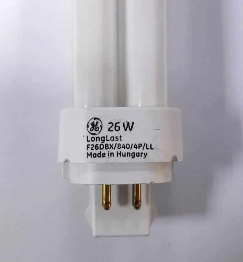1x 26W GE Dimmable G24q-3, 4 pin, 4000K 840 Low Energy CFL Light Bulb PL Lamp - image 2 | Free standard UK delivery included | Discount Quality Products