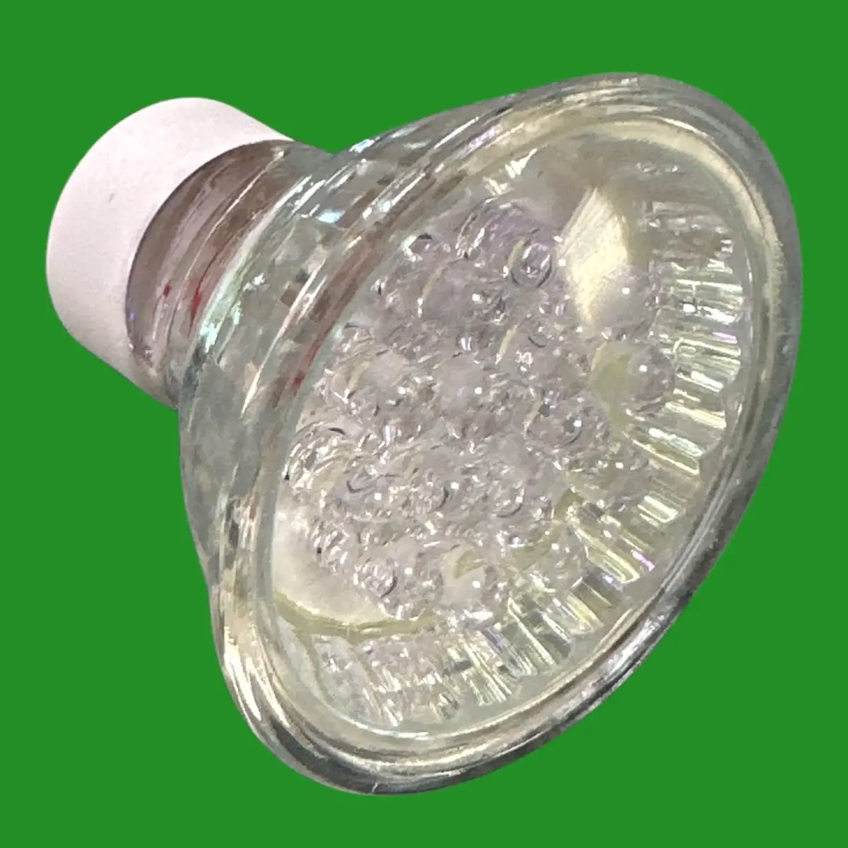 2x 1W Lumineux 15 LED White Coloured GU10 Reflector Spot Light Bulbs Downlights - image 3 | Free standard UK delivery included | Discount Quality Products