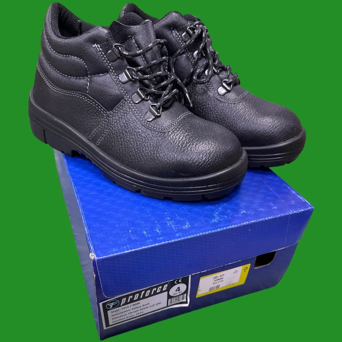 Proforce S1P SRC Black Steel Toe Cap Safety Work Shoe Boots UK 4 1415/9006 - image 2 | Free standard UK delivery included | Discount Quality Products