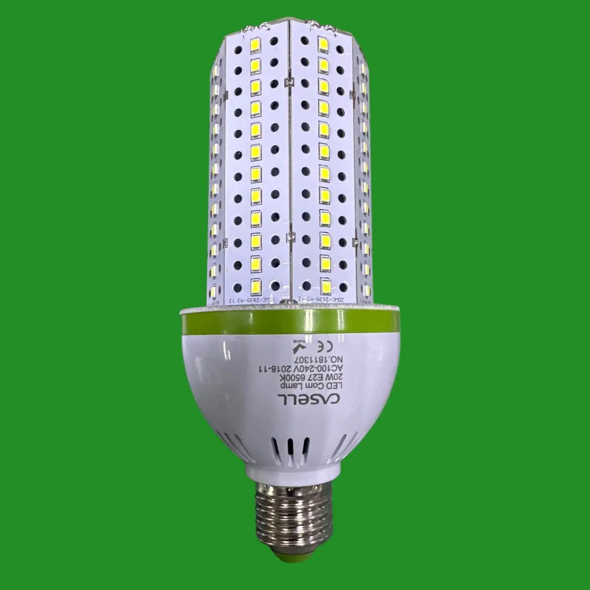 1x 20W Casell LED Corn Light Bulb Lamp, ES E27 Edison Screw 6500K Daylight White