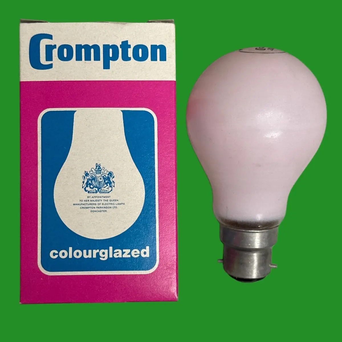 2x 15W Crompton Pink Incandescent Coloured Dimmable GLS Light Bulb Lamp BC B22
