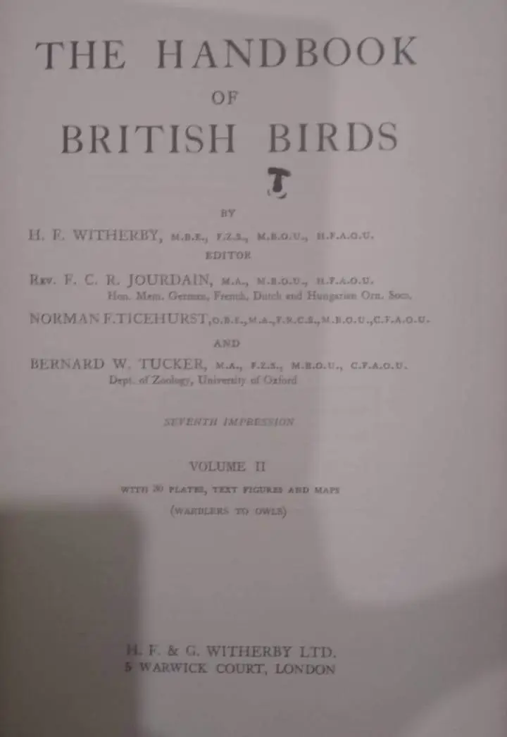 The Handbook of British Birds Vol. 1 to 5, Ornithology, Vintage Antique Books - image 6 | Free standard UK delivery included | Discount Quality Products