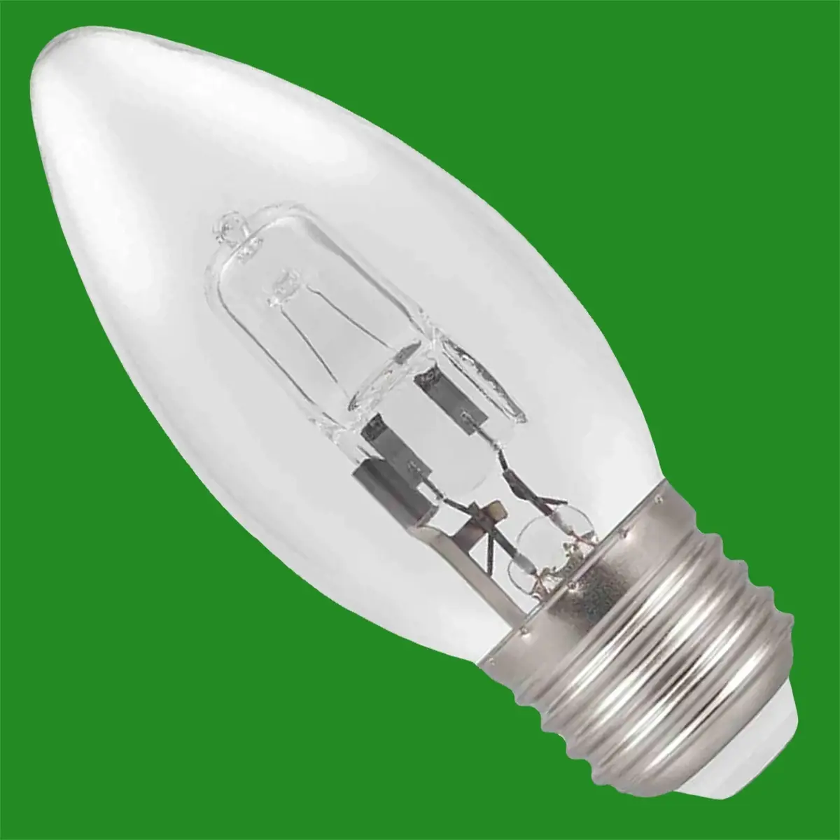3x 20W (=25W) Diall Dimmable Halogen Clear Candle Light Bulbs ES E27 Screw Lamps - image 2 | Free standard UK delivery included | Discount Quality Products