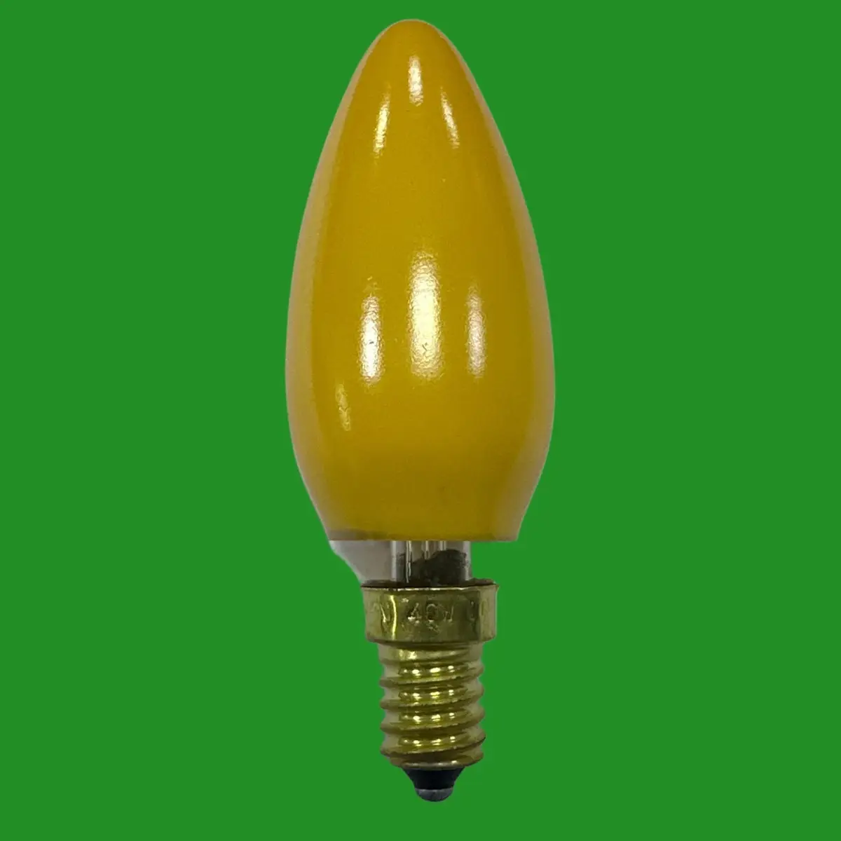 40W Bell Amber Coloured Dimmable Candle Incandescent Light Bulb SES E14 Lamp - image 2 | Free standard UK delivery included | Discount Quality Products