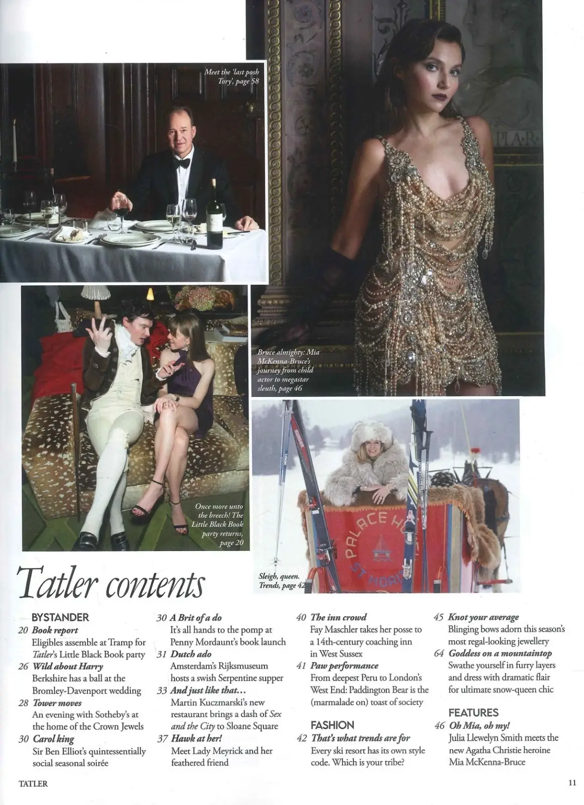 TATLER Magazine: Mia McKenna-Bruce in Agatha Christie, Fashion, Travel, Feb 2026 - image 3 | Free standard UK delivery included | Discount Quality Products