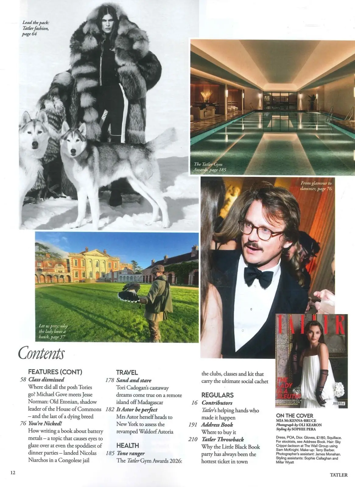 TATLER Magazine: Mia McKenna-Bruce in Agatha Christie, Fashion, Travel, Feb 2026 - image 4 | Free standard UK delivery included | Discount Quality Products