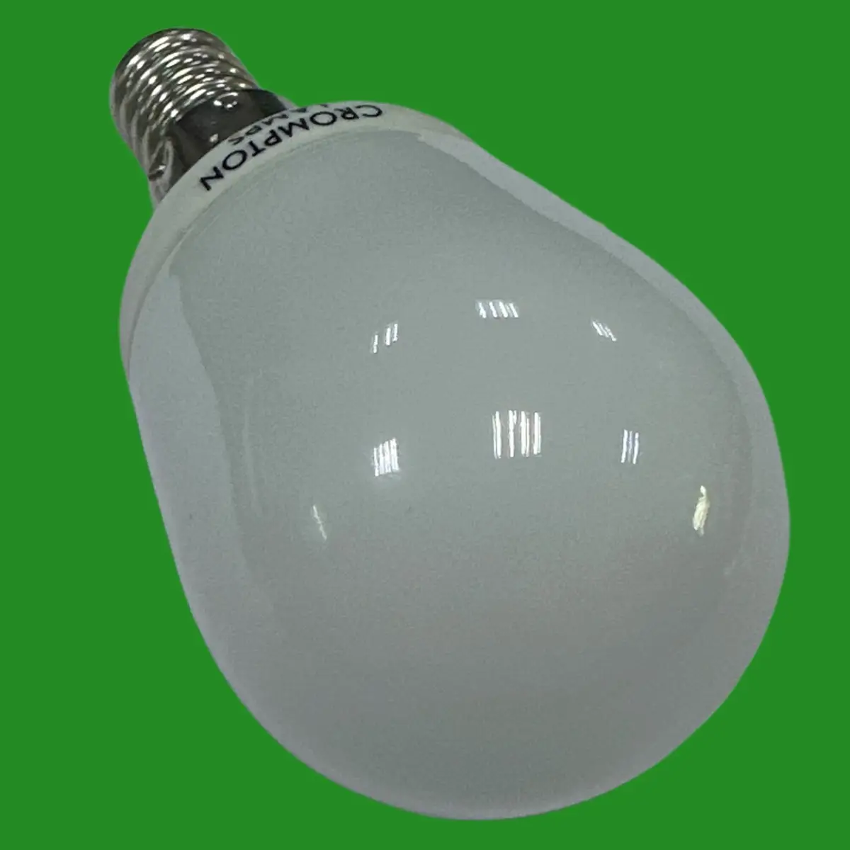 1x 7W (=30W) Crompton Round Golf CFL Light Bulb Low Energy SES E14 Small Screw - image 3 | Free standard UK delivery included | Discount Quality Products