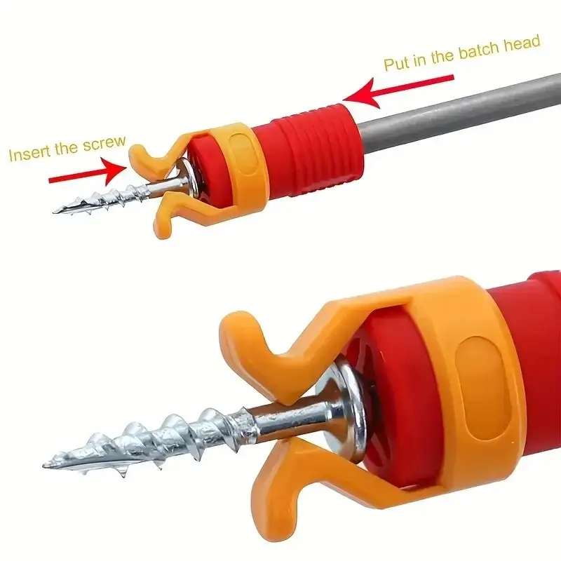 2x DIY Screw Holder Clamper Fixing Set for Secure Screw and Bit Sleeve Grip