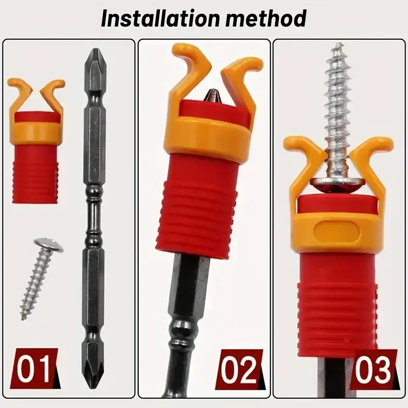 2x DIY Screw Holder Clamper Fixing Set for Secure Screw and Bit Sleeve Grip - image 3 | Free standard UK delivery included | Discount Quality Products