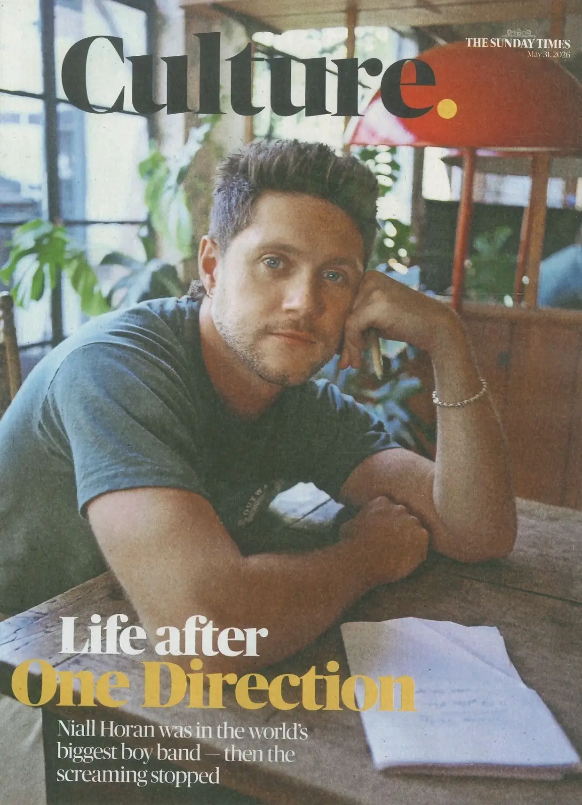 Sunday Times Culture Magazine: Niall Horan, Ralph Fiennes, Freddie Fox, 31.5.26