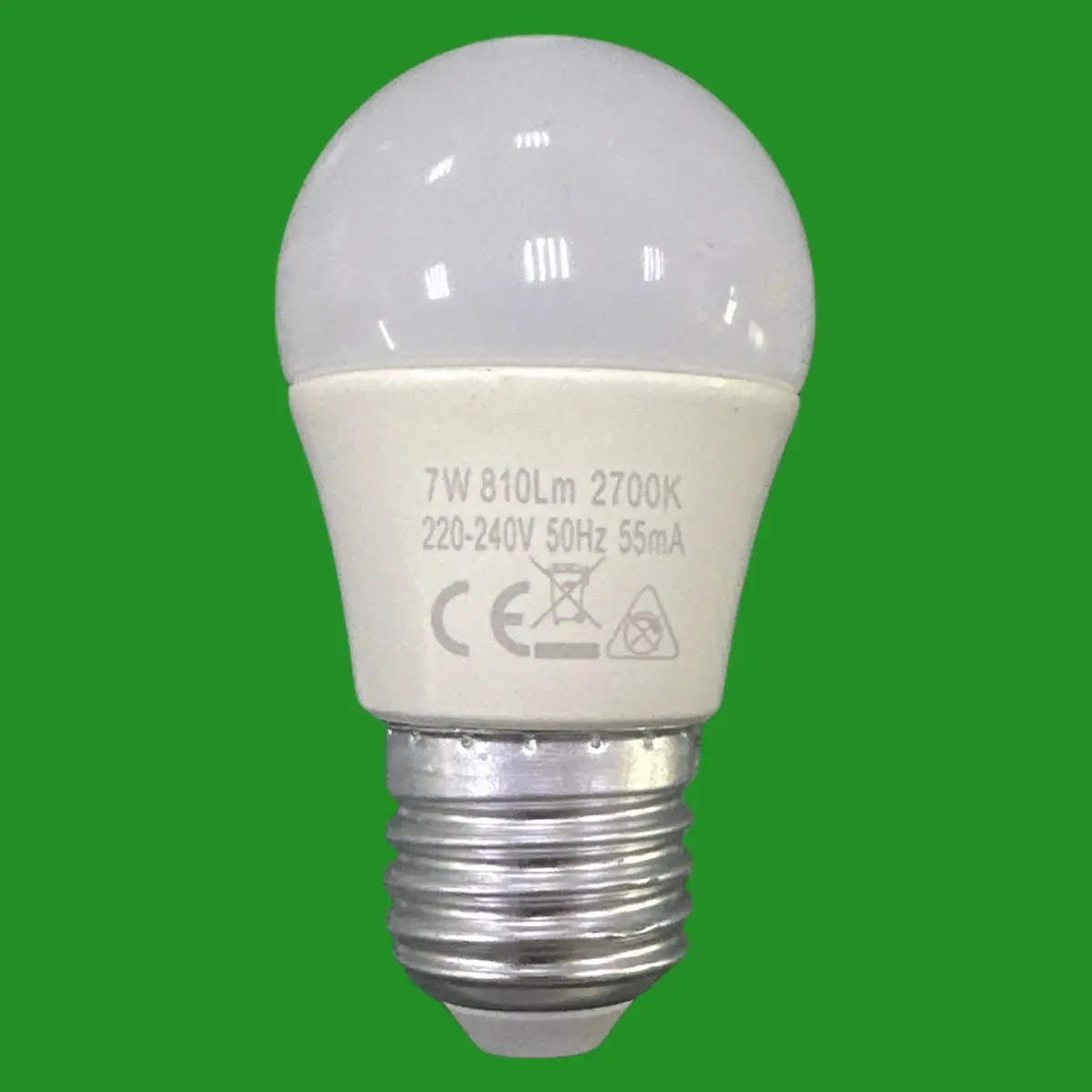 2x 7W (=60W) TCP LED Mini Globe Golf Round G45 Light Bulbs ES E27 Screw 2700K - image 2 | Free standard UK delivery included | Discount Quality Products