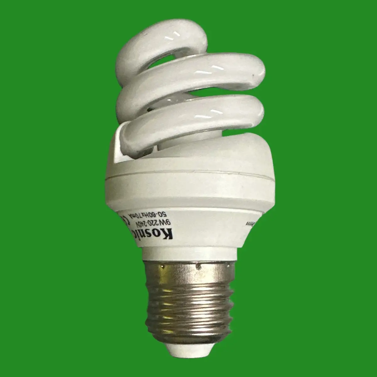 4x 9W (=40W) Kosnic CFL Spiral Light Bulb, Edison Screw ES E27 6500K Daylight - image 2 | Free standard UK delivery included | Discount Quality Products