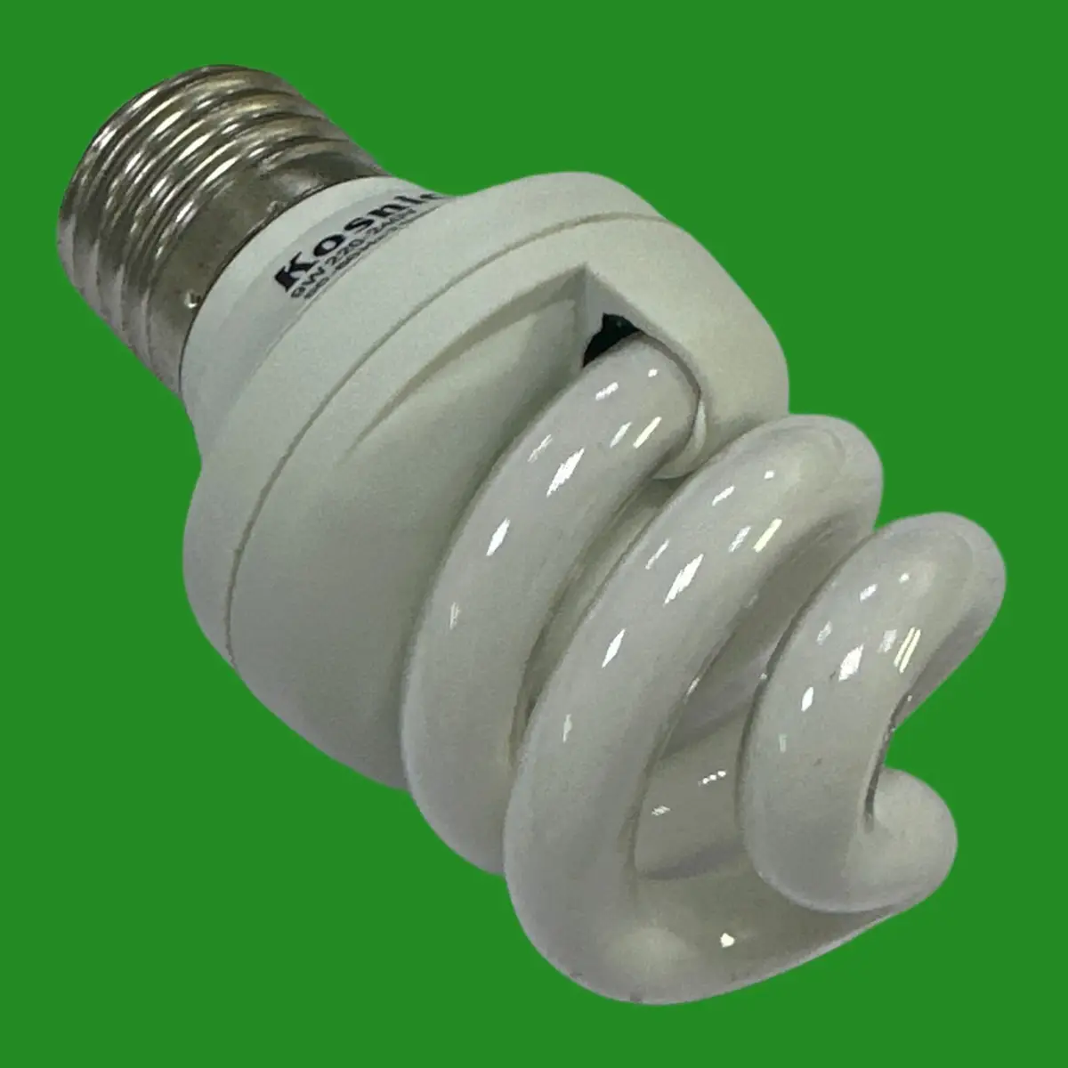 4x 9W (=40W) Kosnic CFL Spiral Light Bulb, Edison Screw ES E27 6500K Daylight - image 3 | Free standard UK delivery included | Discount Quality Products
