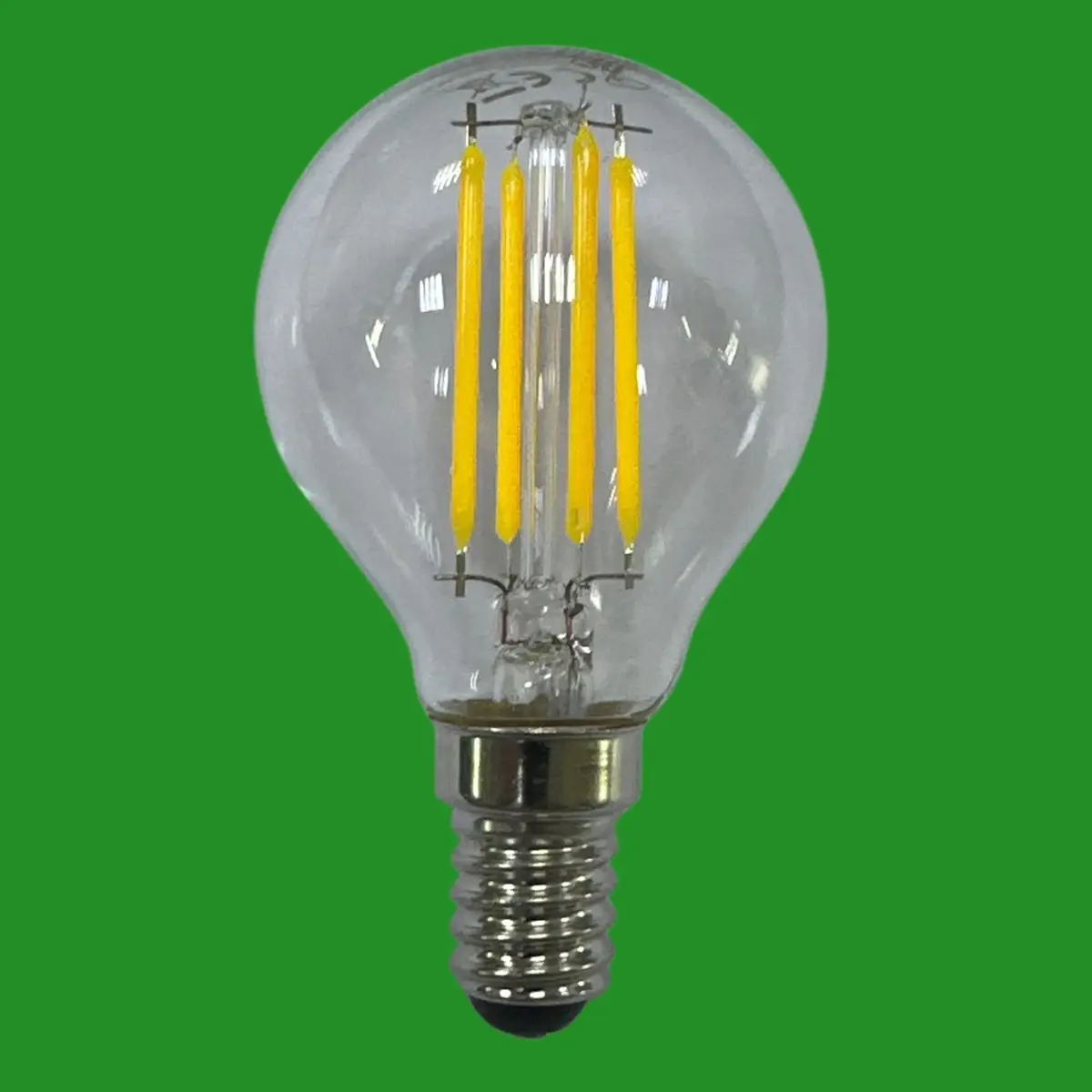 4W (=40W) Bell Dimmable Clear LED Filament Golf Round Light Bulb SES E14 2700K - image 2 | Free standard UK delivery included | Discount Quality Products
