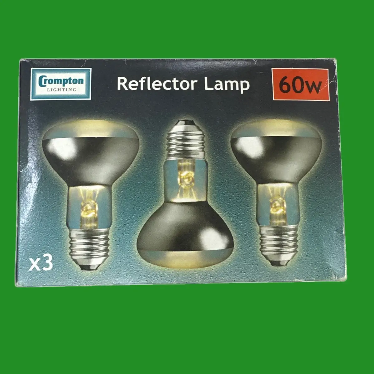 3x 60W Crompton R63 R64 E27 Dimmable Satin Reflector Spot Light Bulb Lava Lamp